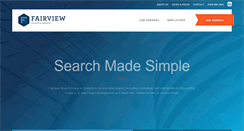Desktop Screenshot of fairviewsearch.com
